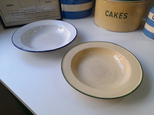 Enamel plates retro - 2,
