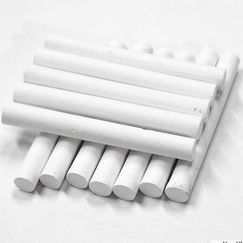 100 white chalk sticks - chalk,