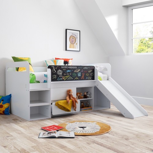 White wooden midsleeper jake - white, midsleeper,