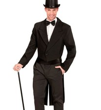 Mens Showtime Black Tailcoat