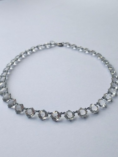 Art deco open back riviere - open,