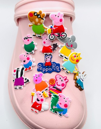 Peppa pig charms fits crocs - charms,
