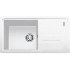 Franke Malta Kitchen Sink & Drainer Polar White Single Bowl 114.0701.569