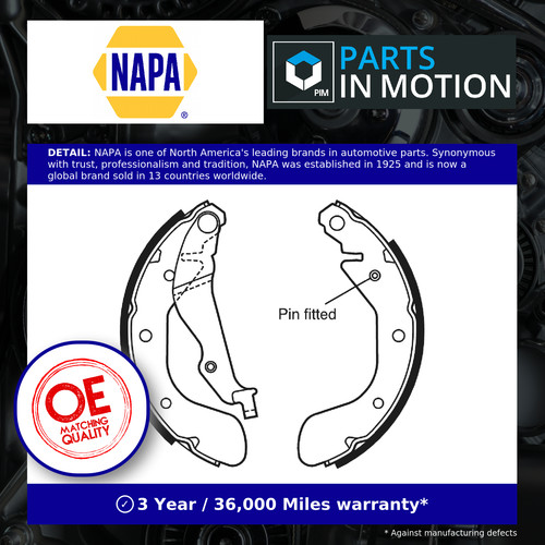 Brake shoes set nbs1060 napa - set,
