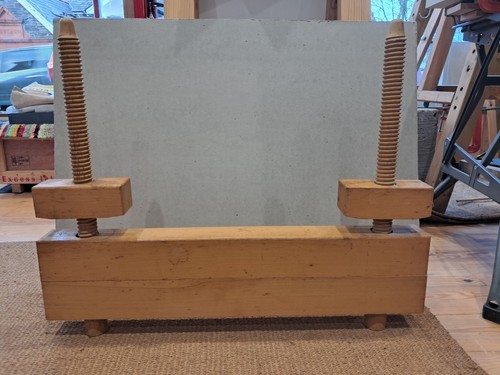 Wooden double screw book - screw, press
