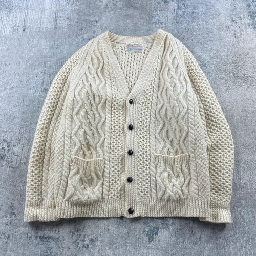 Irish aran cardigan mens - cardigan, large