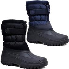 MENS SNOW BOOTS WATERPROOF MUCKER WELLINGTONS WINTER FUR HORSE YARD STABLE BOOTS