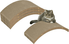 Cat Scratching Board, 4-Piece Set Scratch Pad, Reversible Cat Scratcher for Indo