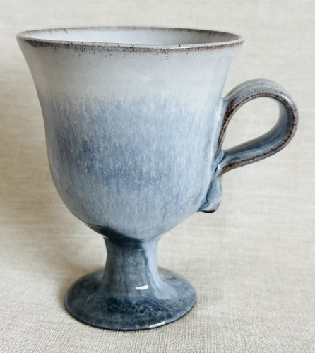 Woburn pottery blue goblet - pottery,