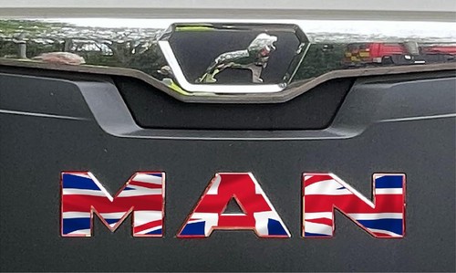 Man cab front badge sticker - cab,