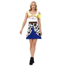 2025 Women Toystory Dress Cosplay Costume Jessie Halloween irregular Party Dress