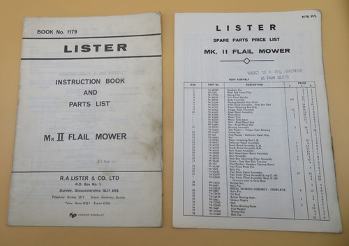 Lister flail mower - flail,