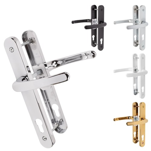 Upvc door handle pair sprung - upvc,