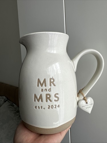Mrs stoneware jug vase - mr,
