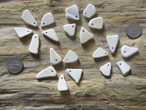 Drilled sea pottery - sea, pieces