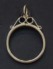 9 Carat Yellow Gold Full Sovereign Coin Mount Pendant (80.25.740)