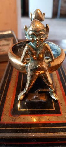Vintage brass pixie candle - pixie,