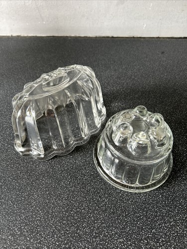 Two vintage glass jelly - two,