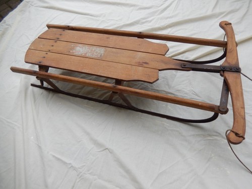 Vintage wooden sledge