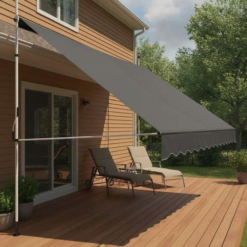 Retractable telescopic awning - retractable,