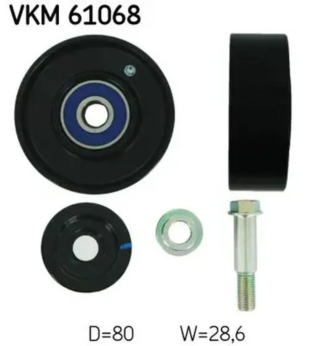 Belt pulley vkm 61068 - vkm, skf