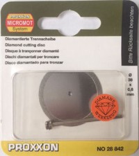 PROXXON Diamond Cutting Disc - 38mm Dia 28842 From RDGTools