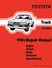 1984 Toyota Truck Gasoline Shop Service Repair Manual