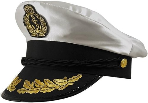 Adult captain hat - adult, satin