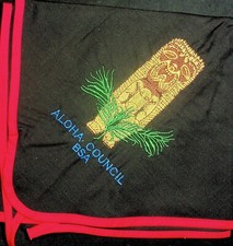 Vtg Cub Boy Scout BSA Bandana Aloha Council Handkerchief Scarf