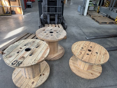 800mm wooden cable drums - 3x,