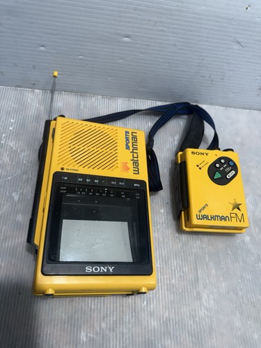 Vintage yellow sony - yellow,
