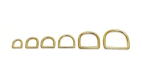 Solid brass rings 12mm - brass,