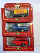 Set of 3 Corgi Cameo Collection - Dunlop Tyres, Bedford Bus, Morris Open Truck