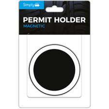 Simply Auto TL8000 Black Magnetic Tax Disc Holder Universal Windscreen Fix