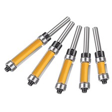 5x Flush Trim Router Bit Set