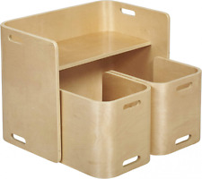 Kids Table and Chairs Set Wooden Kids Furniture Montessori Toddler Activity Desk