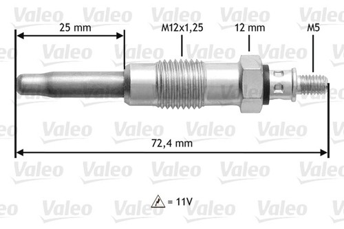 345100 valeo glow plug - 345100, for