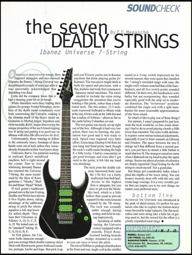 Ibanez universe string - ibanez, 7-string