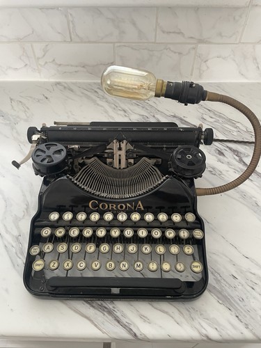 Corona vintage typewriter lamp - vintage,