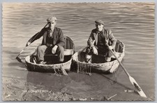 The Coracle Men RP Postcard