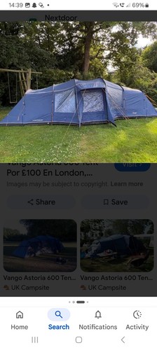 Vango astoria 600 tent - astoria,