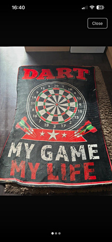 Darts mat 170cm 120cm - mat, x