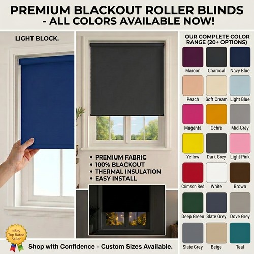 100 blackout roller blinds - roller,