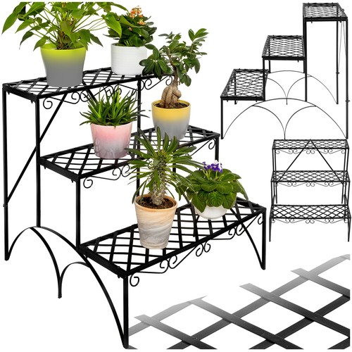 Tier metal garden plant pot - tier,
