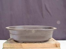 Brown Oval Mica Bonsai Pot - 18.25"