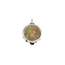 SOS Talisman Chrome Plated Onyx Pendant & Chain