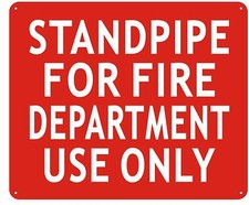 STANDPIPE FOR FIRE DEPARTMENT