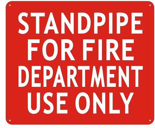Standpipe for fire department - for,