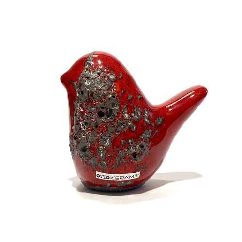 Otto keramik bird red - red, fat