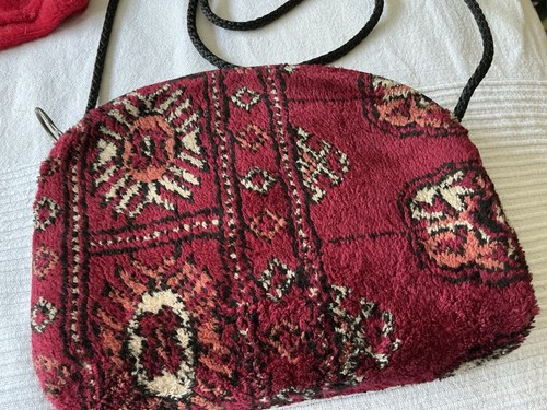 Small carpet clutch bag - carpet, with